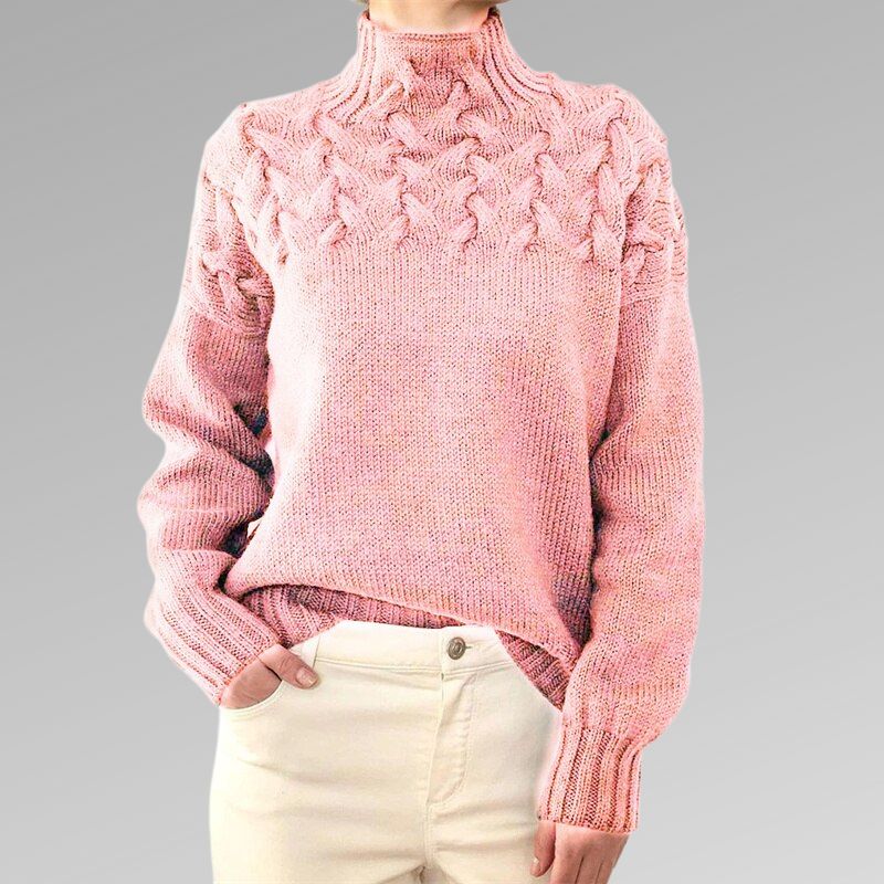 HEXGLAM™ | Pull à Col Roulé Élégant et Chaud